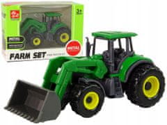 Lean-toys Zemědělské Vozidlo Traktor Buldozer Zelený Malý