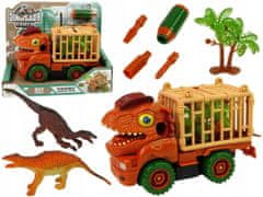 Lean-toys Přepravka Náklaďák Dinosaurus Na Roztáčení Pom