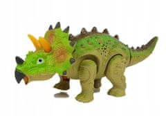 Lean-toys Dinosaurus Na Baterie Triceratops Zelený