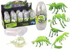 Lean-toys Svítící Ve Tmě Kostra 3D Dinosauři Mamut Ve Vejci