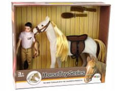 Lean-toys Panenka S Bílým Koněm Figurky Příslušenství