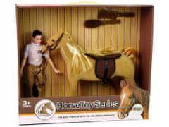 Lean-toys Panenka Světle Hnědým Koněm Figurky Příslušenství