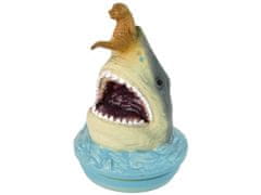 Lean-toys Sada Mořská Zvířátka Žraloci Figurky 12Ks Příslušenství V Tubě