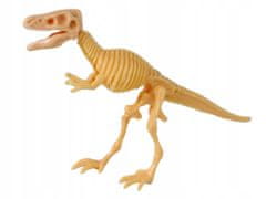 Lean-toys Otevírací Vajíčko Dinosaurus Figurka Žlutá 4 Barvy 9 Cm