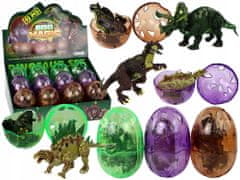 Lean-toys Vejce Figurka Dinosaurus 3 Barvy 9 Cm