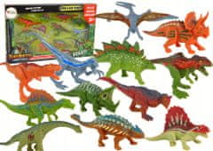 Lean-toys Sada Figurek Dinosauři 12 Kusů Barevné