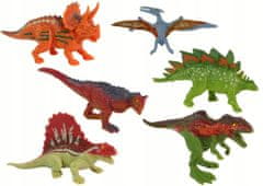 Lean-toys Sada Figurek Dinosauři 6 Kusů Barevné