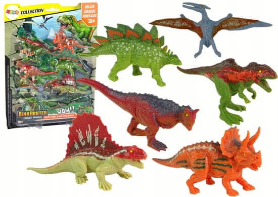 Lean-toys Sada Figurek Dinosauři 6 Kusů Barevné