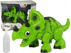Lean-toys Interaktivní Dinosaurus Triceratops Vodní Pár Zvuk Zelená