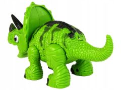 Lean-toys Interaktivní Dinosaurus Triceratops Vodní Pár Zvuk Zelená