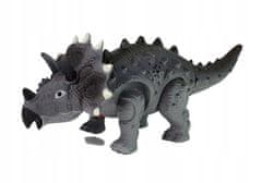 Lean-toys Dinosaurus Na Baterie Triceratops Šedá