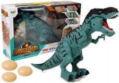 Lean-toys Dinosaurus Na Baterie Tyranosaurus Snáší Vejce Modrá S Párem