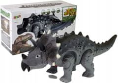 Lean-toys Dinosaurus Na Baterie Triceratops Šedá