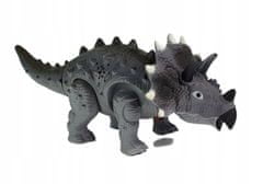 Lean-toys Dinosaurus Na Baterie Triceratops Šedá