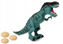 Lean-toys Dinosaurus Na Baterie Tyranosaurus Snáší Vejce Modrá S Párem