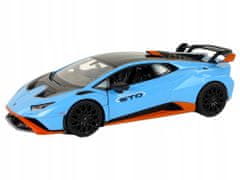 Lean-toys Auto R/C Lamborghini Huracan 1:14 Rastar Modrá