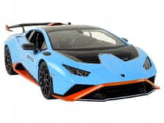 Lean-toys Auto R/C Lamborghini Huracan 1:14 Rastar Modrá