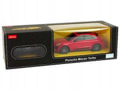 Lean-toys Auto R/C Porsche Macan Turbo 1:24 Rastar Červená