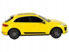 Lean-toys Auto R/C Porsche Macan Turbo 1:24 Rastar Žlutá