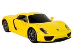 Lean-toys Auto R/C Porsche 918 1:24 Rastar Žlutá