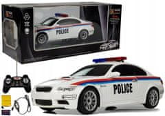 Lean-toys Auto Na Dálkové Ovládání Policie 1:18 R/C