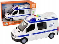 Lean-toys Rádio Auto Policejní Pohon Frikční Zvuky Světlo