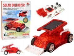 Lean-toys Sada Solární Auto Autíčko Buldozer Pro Sestavení