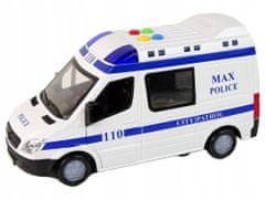 Lean-toys Rádio Auto Policejní Pohon Frikční Zvuky Světlo