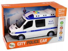 Lean-toys Rádio Auto Policejní Pohon Frikční Zvuky Světlo