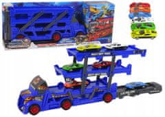 Lean-toys Velké Auto Truck Laweta Rozkládací 3- Patrová S Vy