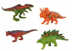 Lean-toys Vozidlo S Motivem Dinosaurus Přívěs 4 Ks Dinosauři