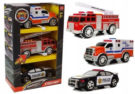 Lean-toys Sada Aut Služby Speciální Hasiči Policie