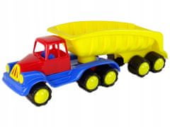 Lean-toys Velké Auto S Návěsem 45Cm Žluté