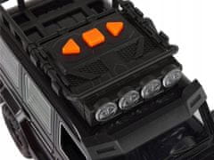 Lean-toys Černé Auto Terénní Frikční Pohon Zvuky