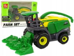 Lean-toys Zemědělské Vozidlo Kombajn Zelený Malý