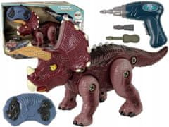 Lean-toys Dinosaurus Na Roztáčení S Plastovou Vrtačkou