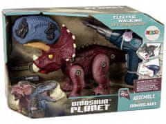Lean-toys Dinosaurus Na Roztáčení S Plastovou Vrtačkou