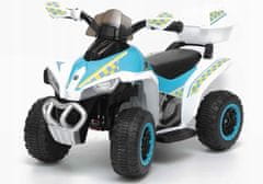 Lean-toys Quad Na Baterie Gts1188-A Bílá Policejní