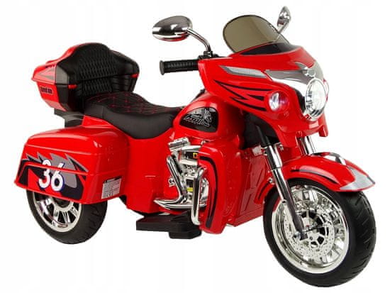 Lean-toys Motorka Na Tříkolku Goldwing Červená