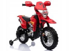 Lean-toys Motocykl Na Baterie Cross Bdm0912 Červený