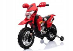 Lean-toys Motocykl Na Baterie Cross Bdm0912 Červený