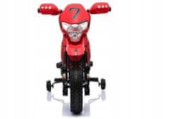 Lean-toys Motocykl Na Baterie Cross Bdm0912 Červený