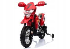 Lean-toys Motocykl Na Baterie Cross Bdm0912 Červený