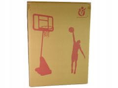 Lean-toys Basketbalový Koš Koš Na Kolečkách Míč Zahrada Černá 3 M