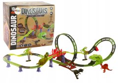 Lean-toys Tor Vláčkodráha Spirála Dinosaurus Zvuk Světlo Příslušenství