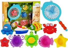 Lean-toys Hračky Do Koupele Síťka Podběrák Hvězdice Želva