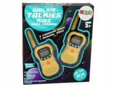 Lean-toys Walkie Talkies Pro Děti Žlutá