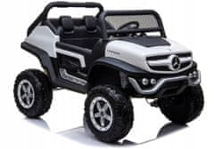 Lean-toys Auto Na Baterie Mercedes Unimog Bílé