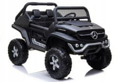 Lean-toys Auto Na Baterie Mercedes Unimog Black
