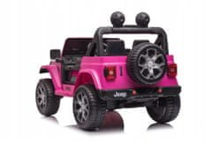 Lean-toys Auto Na Baterie Jeep Wrangler Rubicon Dk-Jwr555 Růžové